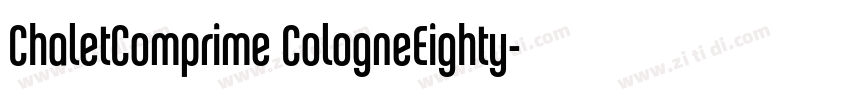 ChaletComprime CologneEighty字体转换